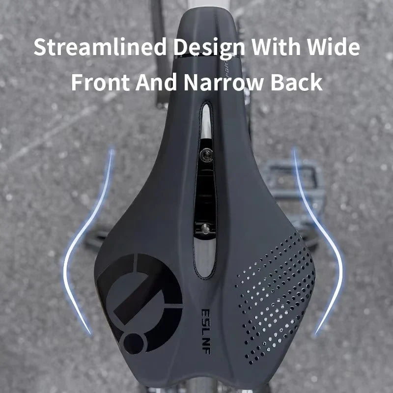 ESLNF Hollow Bike Saddle – Breathable MTB & Road Seat Cushion