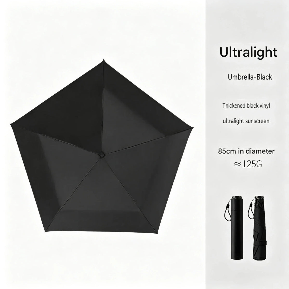 2-in-1 UV Block Pocket Pencil Umbrella | Compact Folding Travel