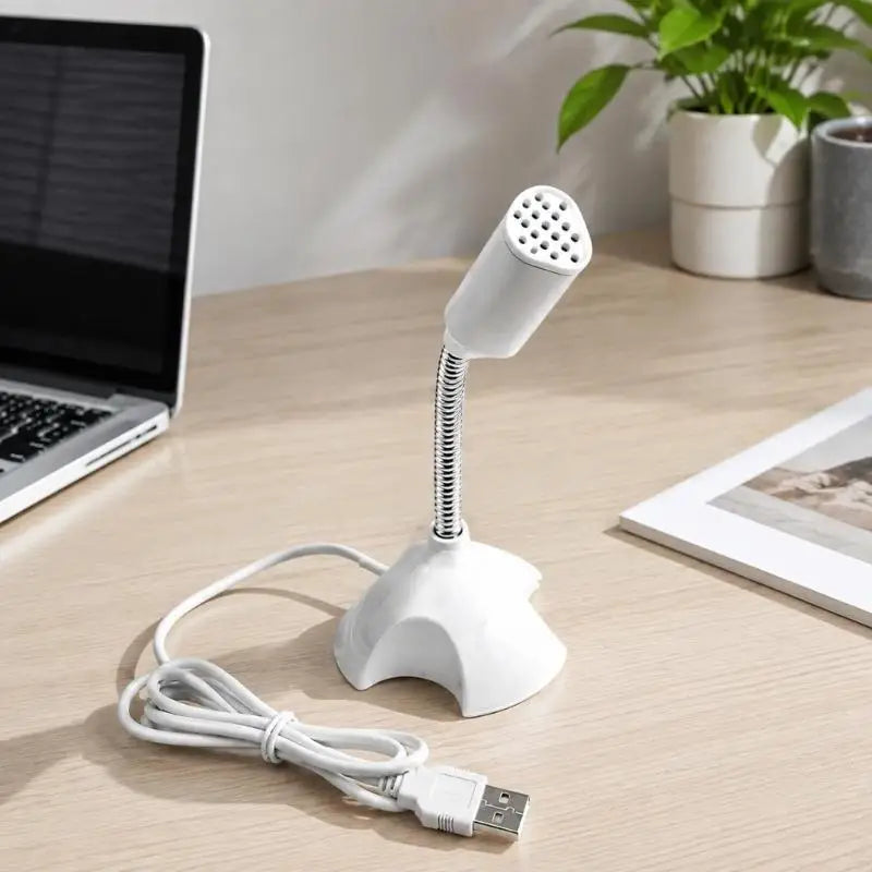 USB-A Desktop Condenser Microphone | Flexible Gooseneck