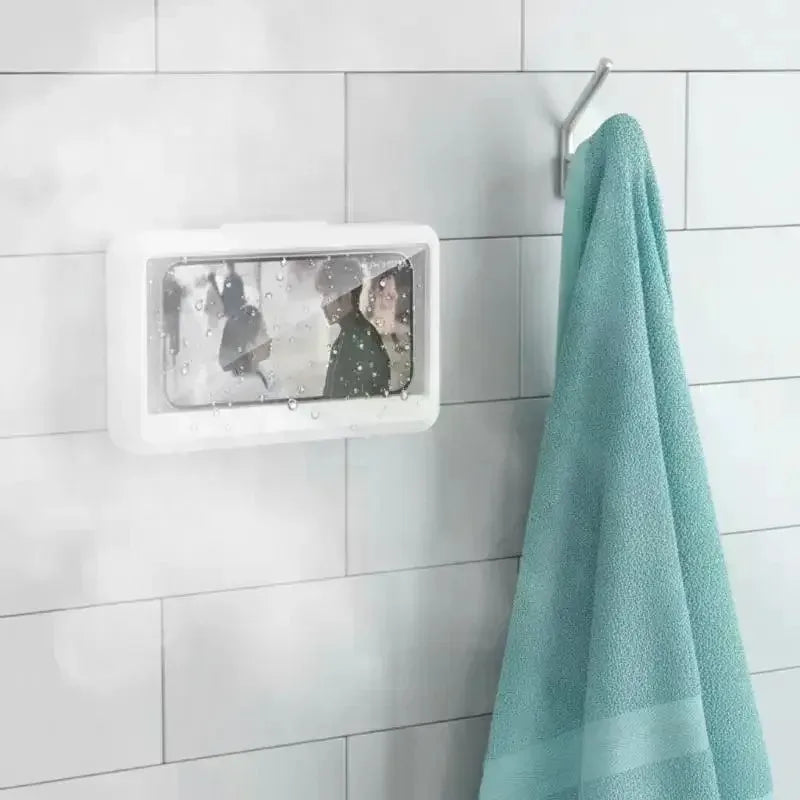 360° Waterproof Shower Phone Holder – Anti-Fog Touch Case