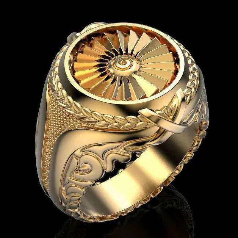 Vintage Punk Zinc Alloy Ring – Irregular Pattern | Sizes 6–11