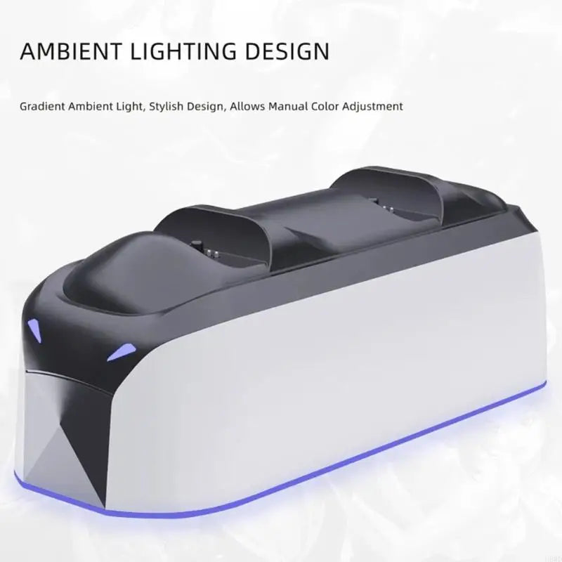 Dual PS5 Controller Charging Dock – USB-C Contact Base