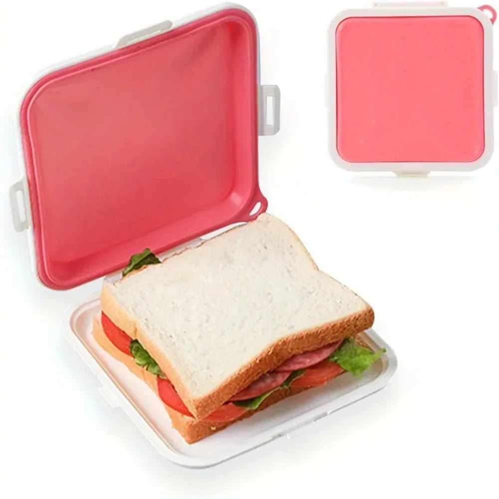Silicone Sandwich Storage Box – Snack & Lunch Container