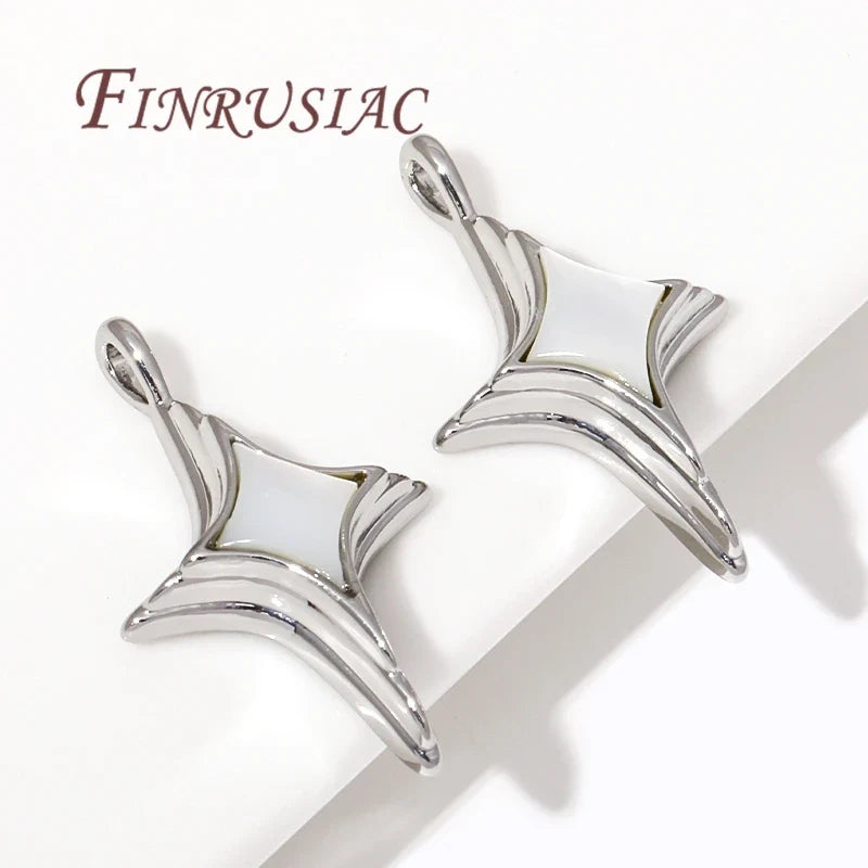 18K Gold Plated Star & Shell Charms – DIY Jewelry Pendants