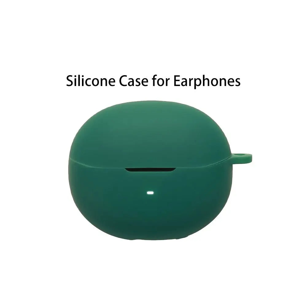 Silicone Case with Carabiner for QCY MeloBuds N70 – Dustproof