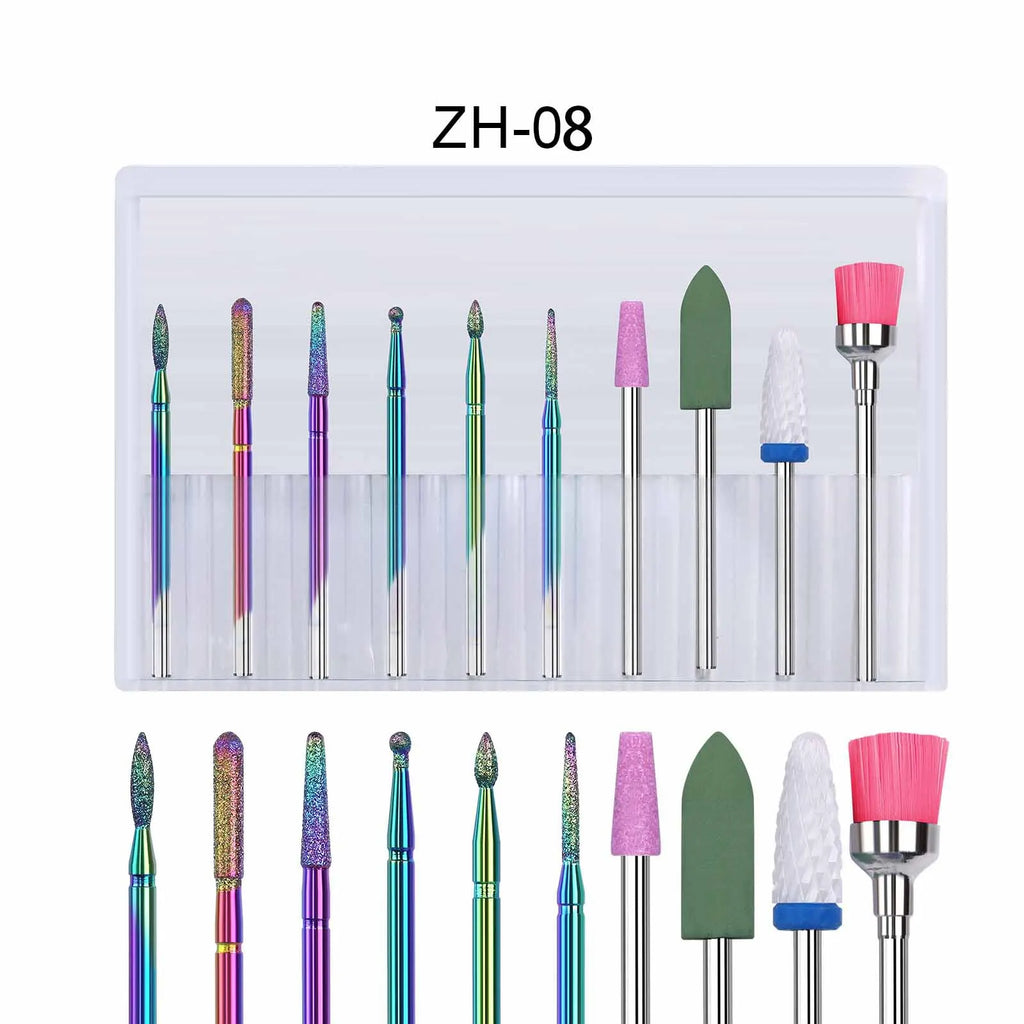 Tungsten Carbide Nail Drill Bit Set – Cuticle & Polishing