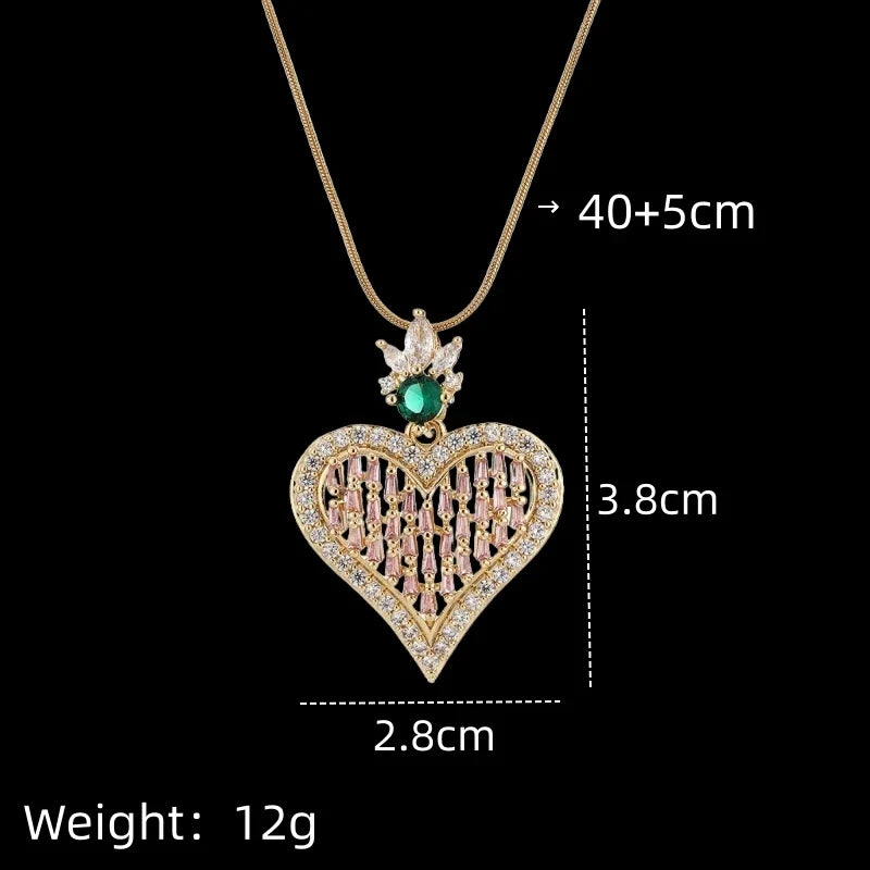Women's Gold Minimalist Clavicle Pendant Necklace | Zirconia