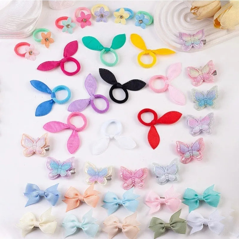 775-Piece Girls Hair Accessories Set – Bows, Headbands & Ties