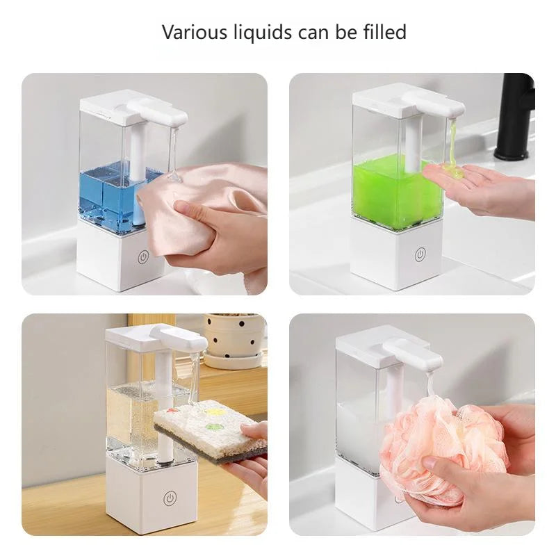 Automatic Touchless Soap Dispenser 490ml USB-C Rechargeable