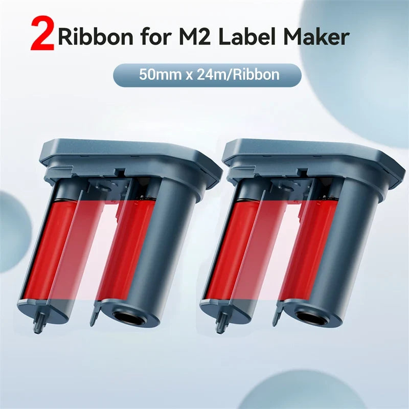 Niimbot M2 Carbon Ribbon 2-Pack | Black Red Gold Blue White