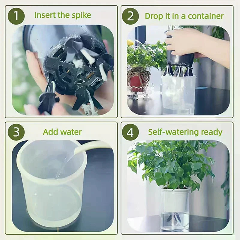 10-Pack Self-Watering Irrigation Spikes | Indoor & Outdoor Plants