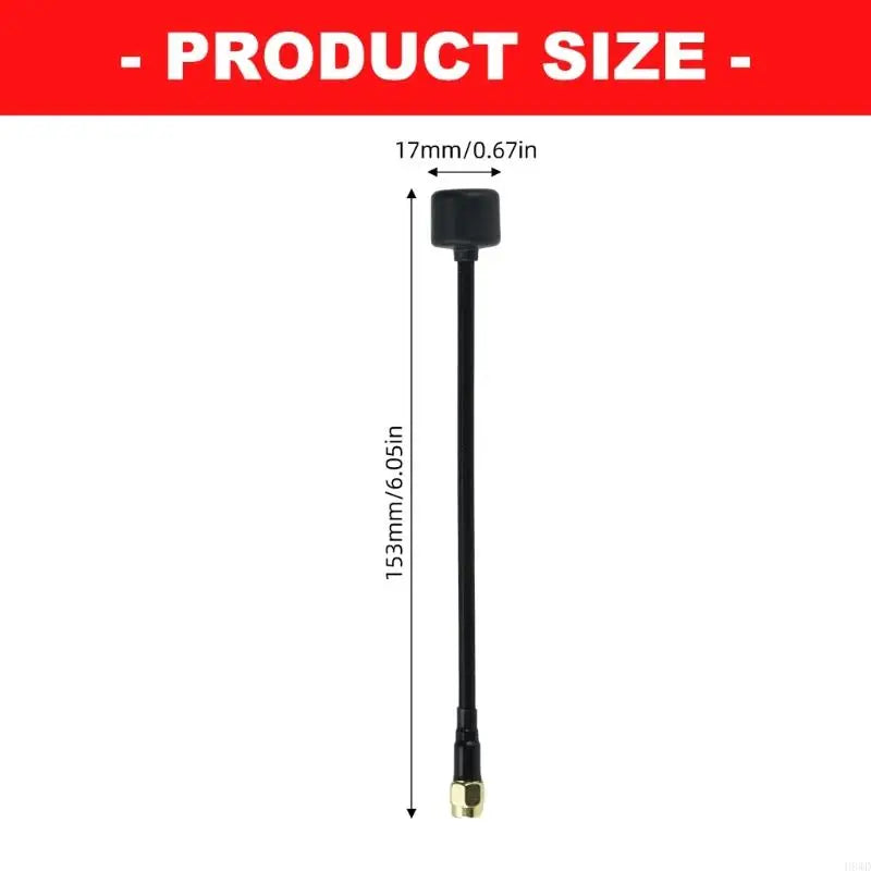 FPV Drone Antenna 6–7.2GHz RHCP SMA Male Pin 3.0dBi