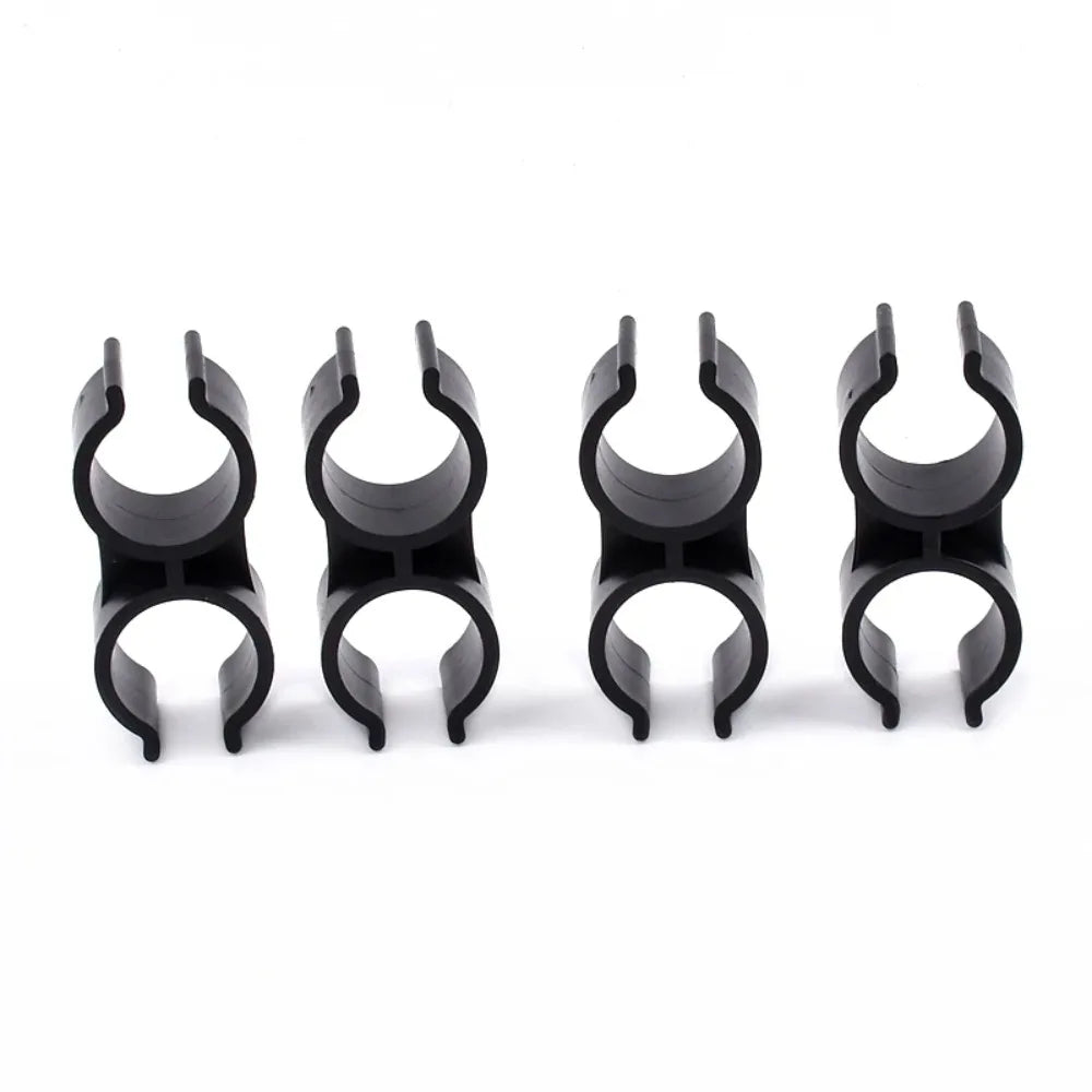 6pcs PVC Pipe Clamps 20/25mm Double U-Type Garden Irrigation