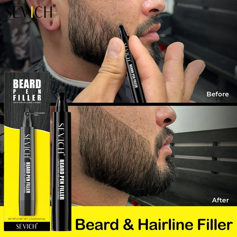 Waterproof Beard Filler Pen | Black & Brown Beard Color Pencil