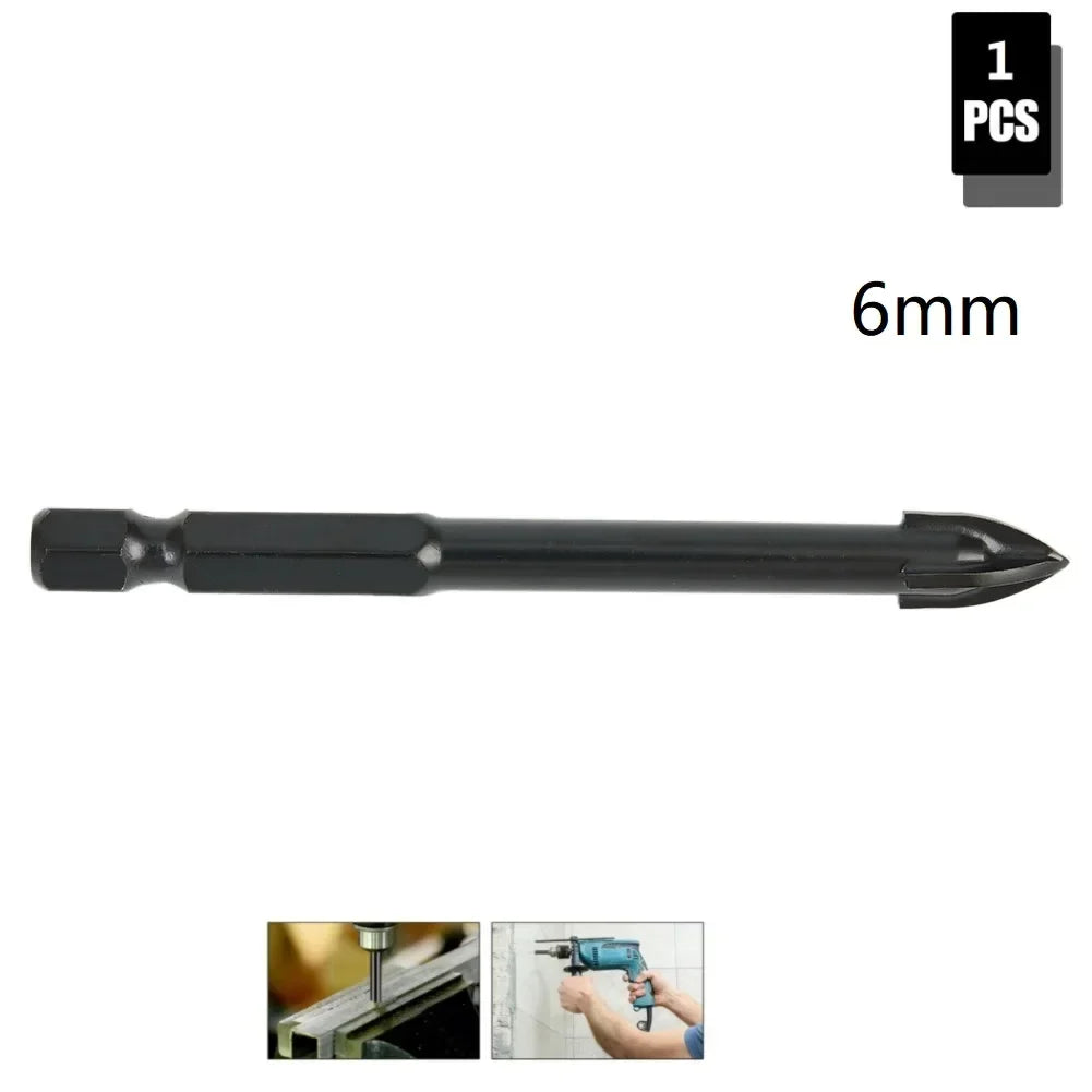 DAZZLEEX Carbide Triangle Drill Bit – Tile Glass Ceramic Concrete