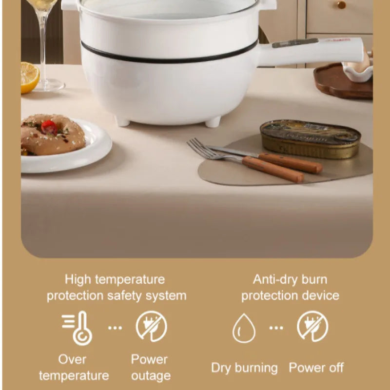 Multifunctional Electric Cooking Pot – Steam & Fry