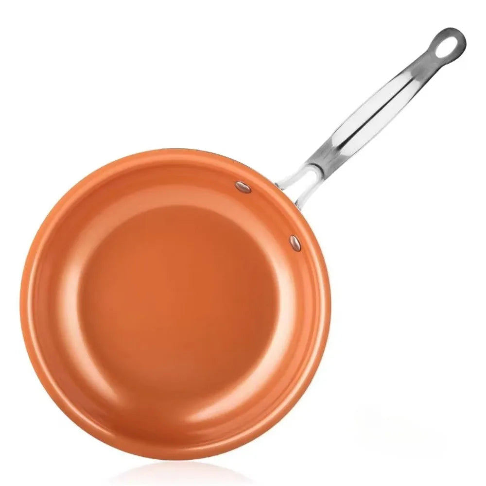 Non-Stick Copper Color Frying Pan | Skillet for Eggs & Steaks