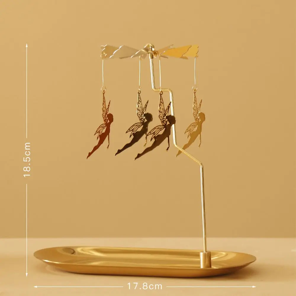 Metal Rotating Candle Holder – Wedding & Party Décor Centerpiece