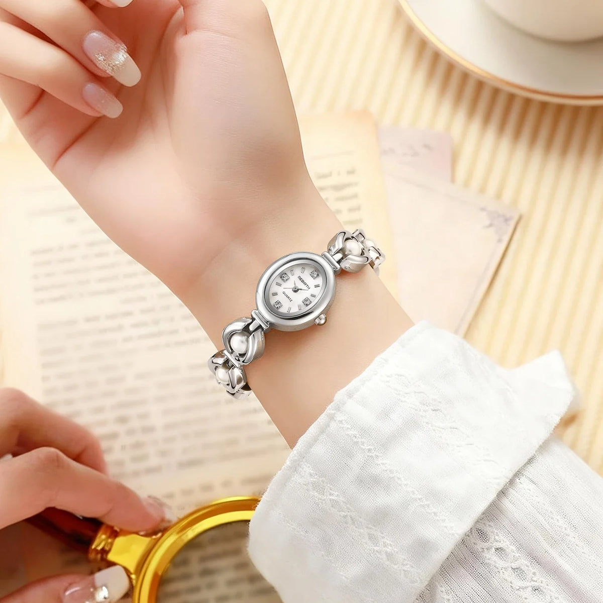 REBIRTH Stainless Steel Quartz Watch – Minimalist Style
