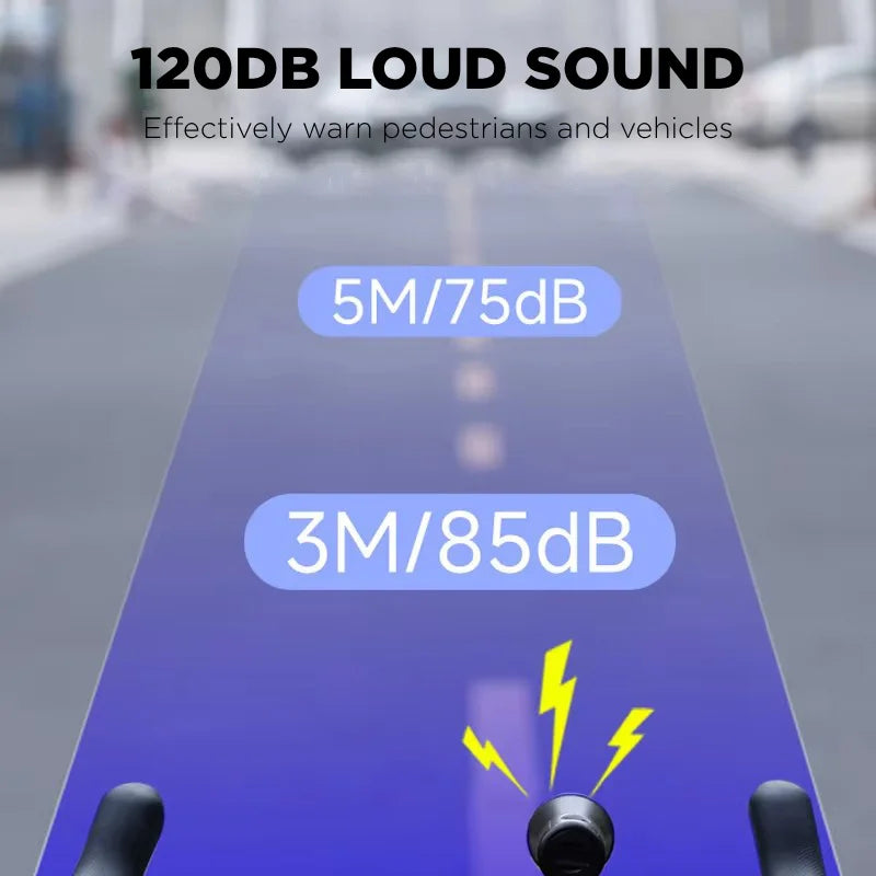 120dB Electric Bike Horn – Loud Bicycle Safety Bell