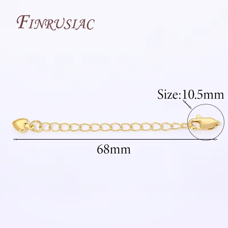 Gold Plated Lobster Clasp Extension Chain 66mm – DIY Jewelry