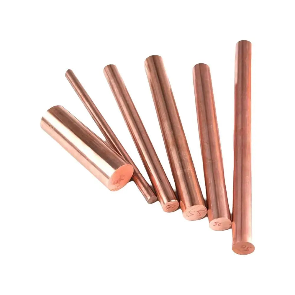 T2 Solid Copper Round Bar Rod 3–10mm x 250mm | Pure Copper