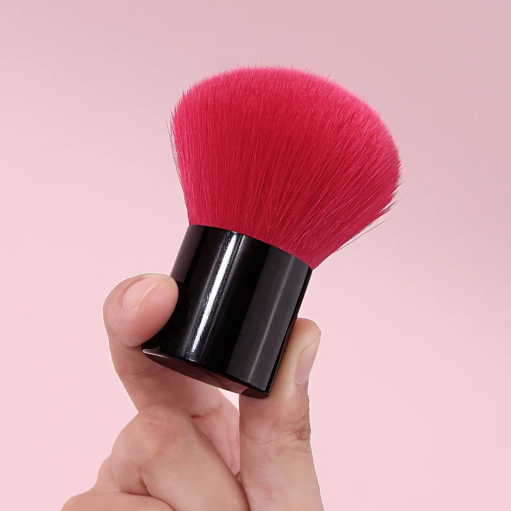 Large Soft Wool Fiber Face Blush & Powder Makeup Brush