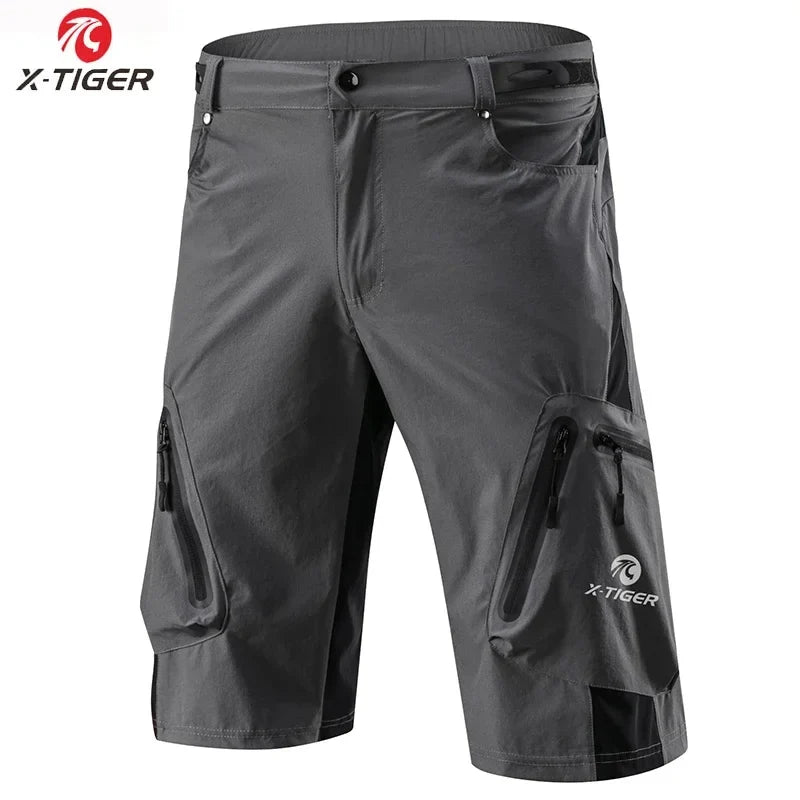 X-TIGER Men's MTB Bike Shorts – 7-Pocket Quick Dry Cycling