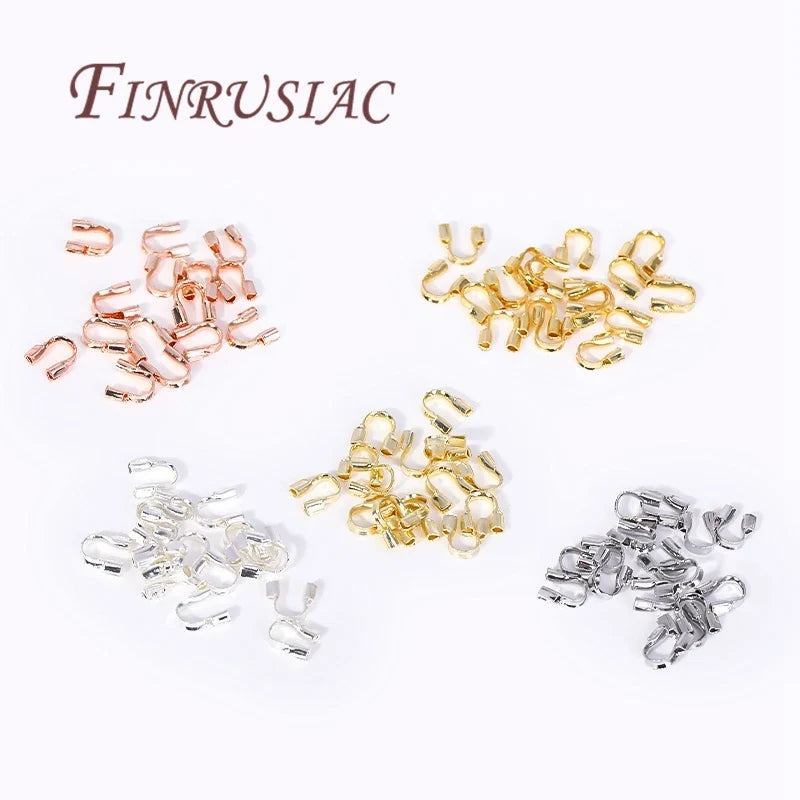 18K Gold Plated Crimp Beads, End Caps & Lobster Clasps