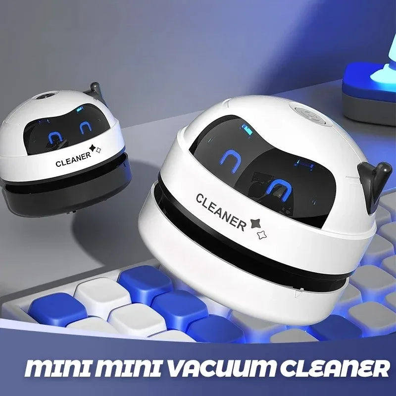 Rechargeable Mini Desktop Vacuum – Keyboard, Car & Pet Hair