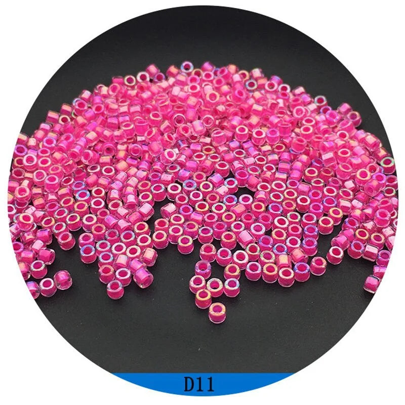 Miyuki Delica 2mm Glass Beads 500Pcs – 18 Colors for DIY