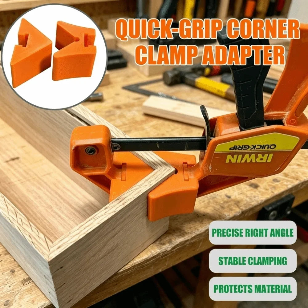 Woodworking Quick Clamp Adapter Set – 90° Corner Grip Tool