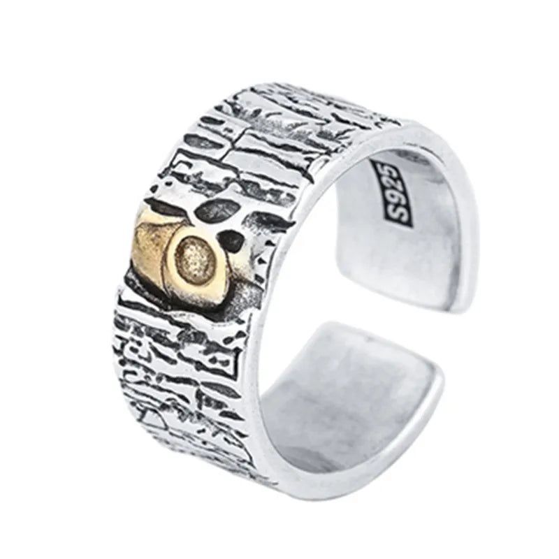 Vintage Punk Adjustable Ring – Eagle Tiger Snake Charm