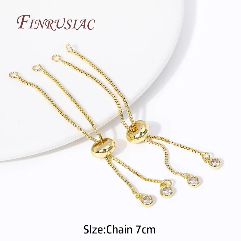 18K Gold Plated Box Chain DIY Bracelet & Necklace Component