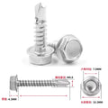 M4.2 Self-Tapping Sheet Metal Screws 410 Stainless Hex Head