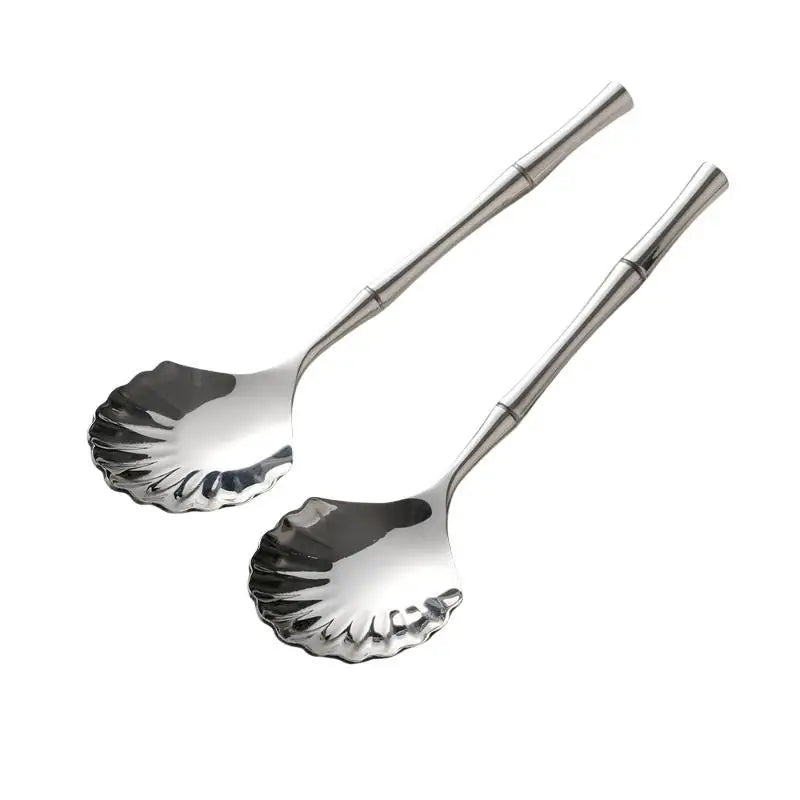 Seashell Stainless Steel Dessert Spoon – Tea & Wedding Gift