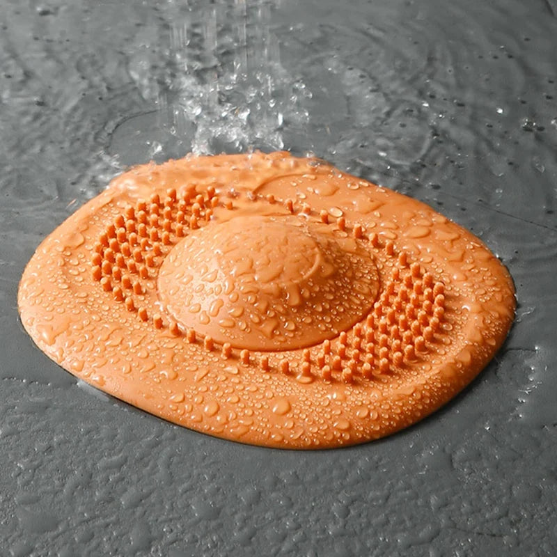 Silicone Hair Catcher Shower Drain Cover & Sink Strainer