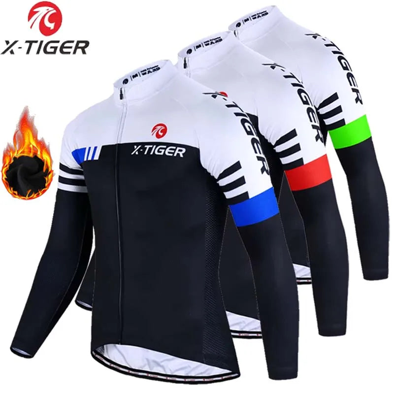 X-TIGER Winter Thermal Cycling Jersey | Long Sleeve Unisex