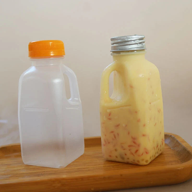 Transparent Kids Water Bottle 320ml BPA-Free Plastic with Lid
