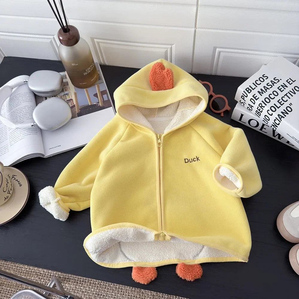 Toddler Animal Fleece Hooded Jacket – Warm Kids Coat 1–3Y