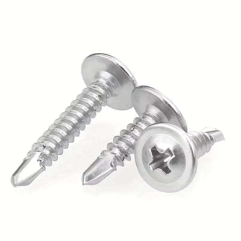 SUS410 M4.2 Round Head Self-Tapping Screws 50pcs – Drill Tail