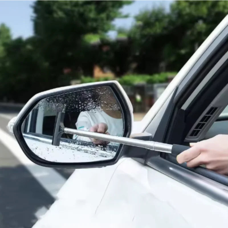 Telescopic Car Mirror Wiper & Auto Glass Cleaning Brush