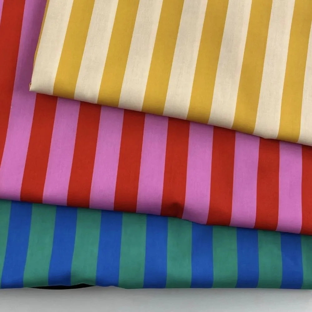 150x100cm Vertical Stripes Challie Fabric – Multicolor Sewing