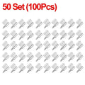 Shelf Support Pegs Self-Tapping Screws with Non-Slip Sleeve 50/100Pcs
