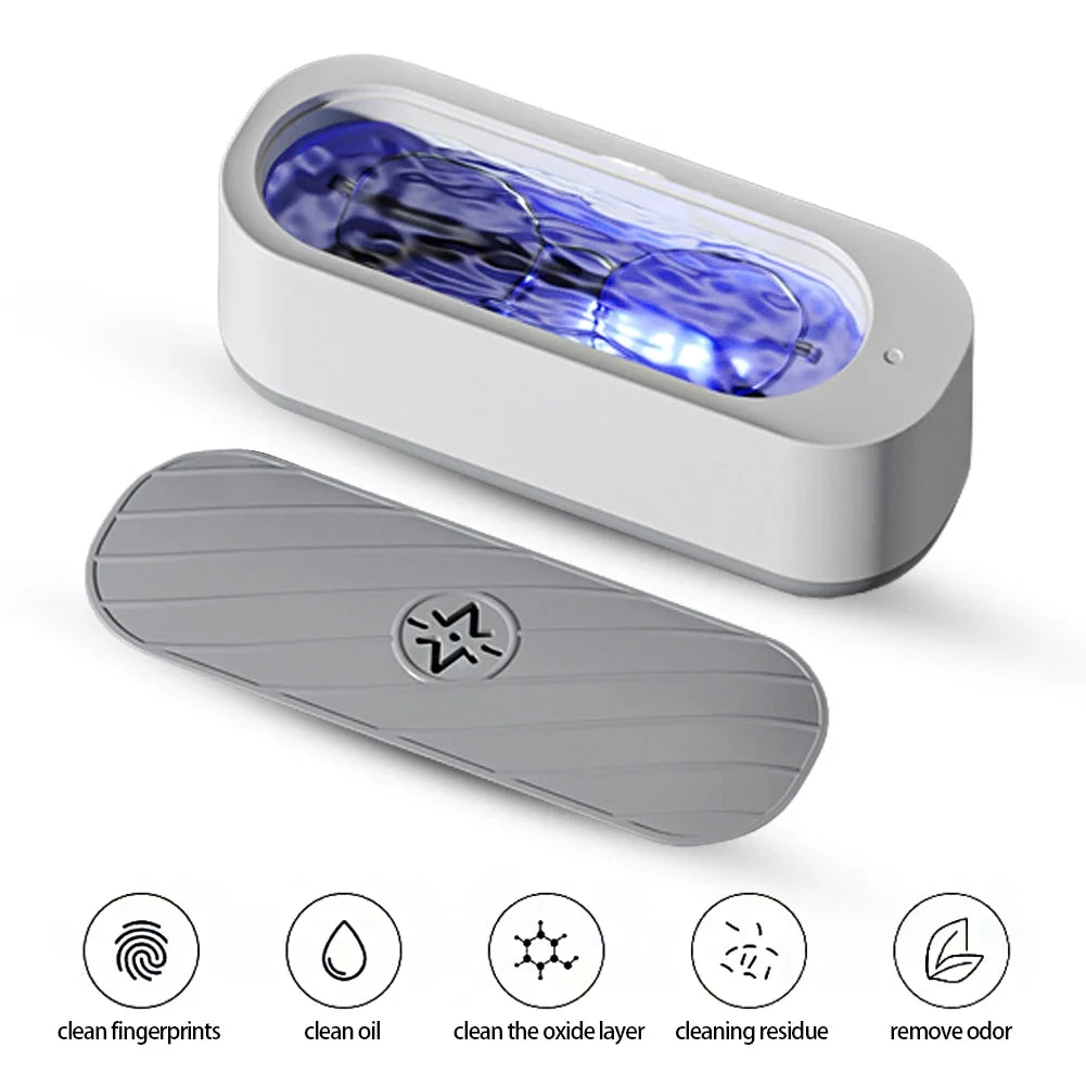 Ultrasonic Cleaner USB Rechargeable & Battery | Jewelry Glasses