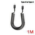 66W Retractable USB-C Fast Charging Cable 5A | 1M–2M
