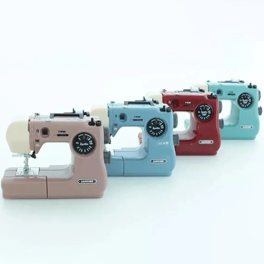 Portable Mini Sewing Machine Model – Pink Blue Red Craft Decor