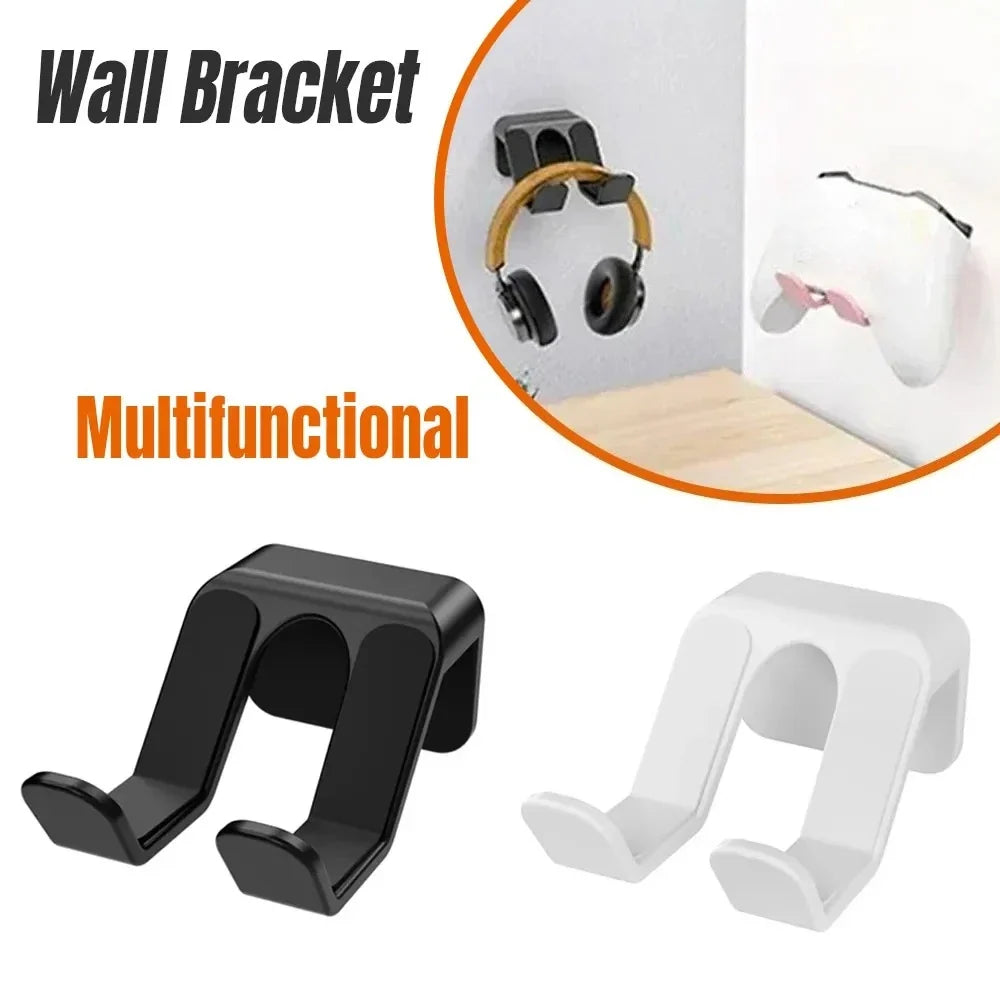 Wall Mount Game Controller Holder & Headset Hanger Rack