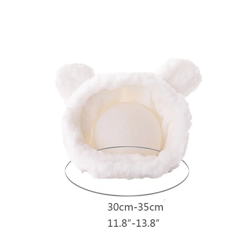 Cute Bear Rabbit Hooded Pet Hat – Soft Fleece Cat & Dog Cosplay