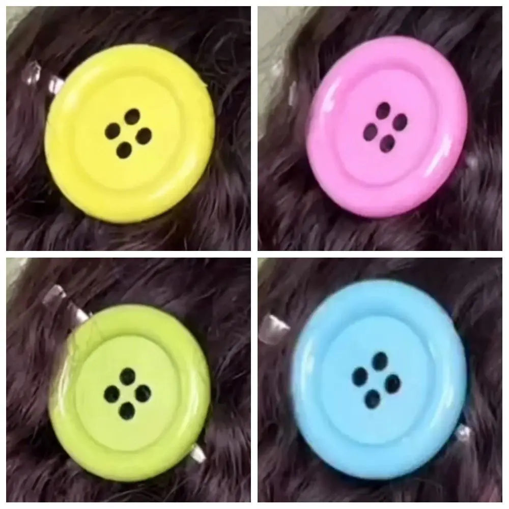 Y2K Extra Large Button Hair Clip – Candy Style Barrette